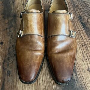 Magnani Cap Toe Monk Strap Sanz Brogue 10.5